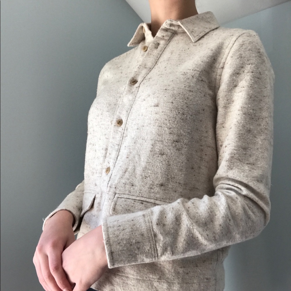 Madewell Cream Button-Up Shirt XXS